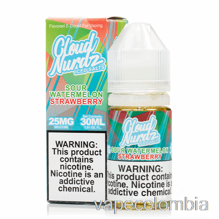 Vape Kit Completo Ice Sour Sandía Fresa - Sales Nurdz Nube - 30ml 50mg